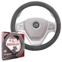 POOL 608189 - CUBREVOLANTE 100% PIEL"COWBOY"COLOR NEGRO HILO NEGRO MED.38-