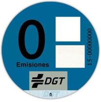 MATRI 33909033 - (33909033) ETIQUETA MEDIO AMBIENTAL DGT MOTO TIPO 0 EMISIONE