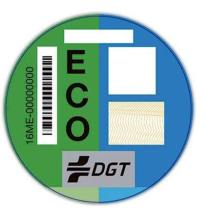 MATRI 33909043 - (33909043) ETIQUETA MEDIO AMBIENTAL DGT TIPO ECO