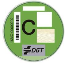 MATRI 33909046 - (33909046) ETIQUETA MEDIO AMBIENTAL DGT TIPO C